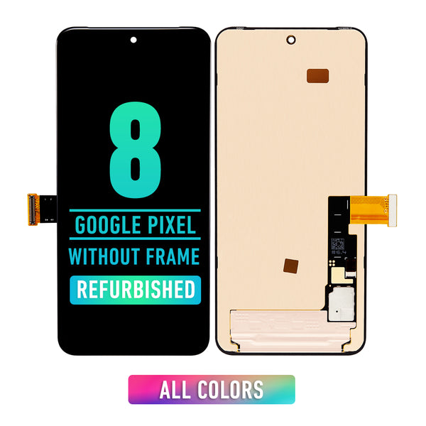 Google Pixel 8 OLED Screen Assembly Replacement Without Frame (Refurbished) (Without Fingerprint) (All Colors)