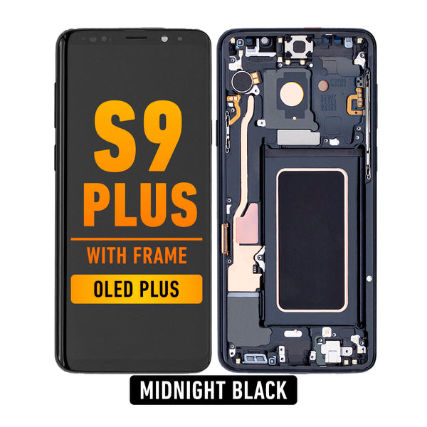 Samsung Galaxy S9 Plus OLED Screen Assembly Replacement With Frame (OLED PLUS) (Midnight Balck)