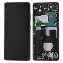 Samsung Galaxy S21 Ultra 5G SM-G998 OLED Screen Assembly Replacement With Frame (Refurbished) (Phantom Black)