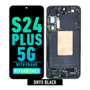 Samsung Galaxy S24 Plus 5G OLED Screen Assembly Replacement With Frame (Refurbished) (Onyx Black)
