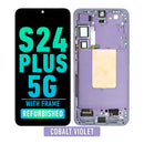 Samsung Galaxy S24 Plus 5G OLED Screen Assembly Replacement With Frame (Refurbished) (Cobalt Violet)