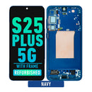 Samsung Galaxy S25 Plus 5G OLED Screen Assembly Replacement With Frame (Refurbished) (Navy)