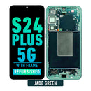 Samsung Galaxy S24 Plus 5G OLED Screen Assembly Replacement With Frame (Refurbished) (Jade Green)