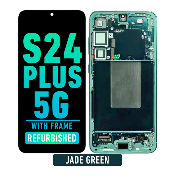 Samsung Galaxy S24 Plus 5G OLED Screen Assembly Replacement With Frame (Refurbished) (Jade Green)