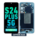 Samsung Galaxy S24 Plus 5G OLED Screen Assembly Replacement With Frame (Refurbished) (Sapphire Blue)