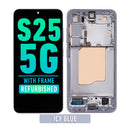 Samsung Galaxy S25 5G OLED Screen Assembly Replacement With Frame (Refurbished) (Icy Blue)