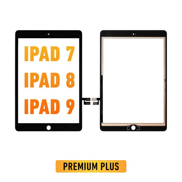 iPad 7 (10.2 / 2019) / iPad 8 (10.2 / 2020) / iPad 9 (10.2 / 2021) Digitizer Replacement (No Home Button) (Premium Plus) (Black)