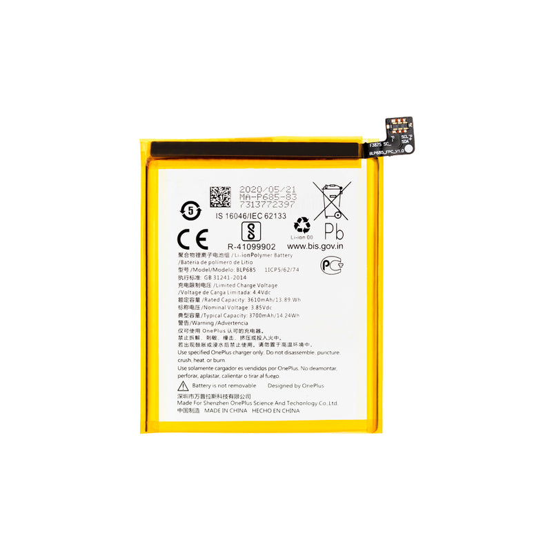 OnePlus 6T / 7 Battery Replacement High Capacity (BLP685)