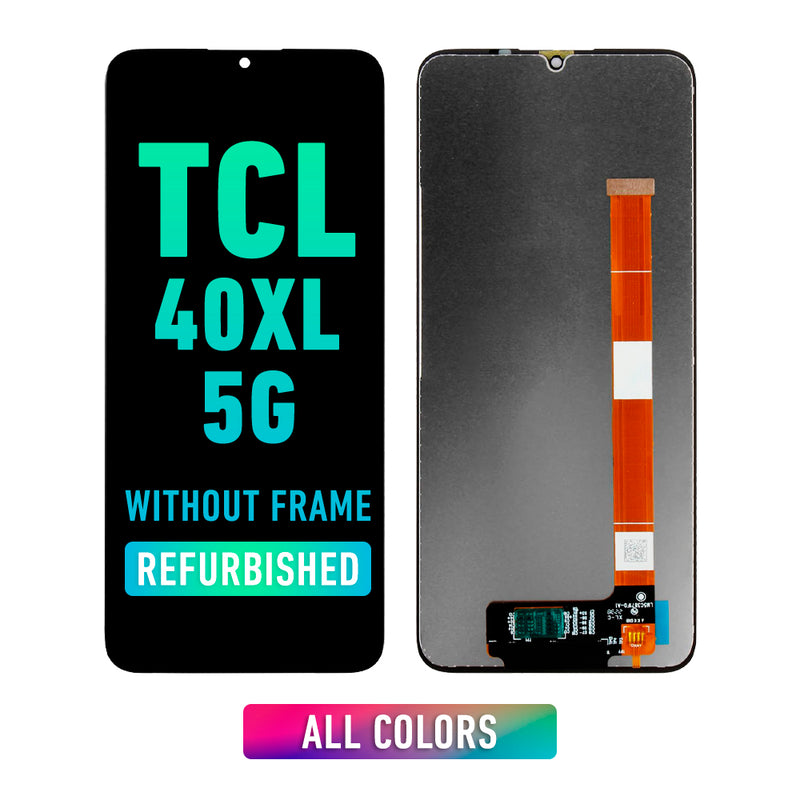 TCL 40 XL 5G LCD Screen Assembly Replacement Without Frame (Refurbished) (All Colors)