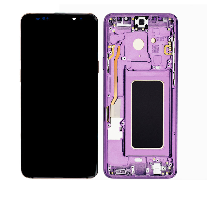 Samsung Galaxy S9 Plus LCD Screen Assembly Replacement With Frame (Aftermarket Incell) (Lilac Purple)