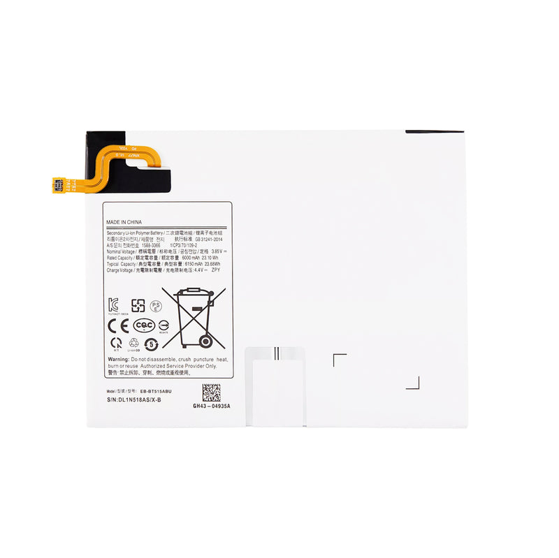 Samsung Galaxy Tab A 10.1 (T510 / T515 / T517) (EB-BT515ABU) Battery Replacement High Capacity 