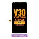 LG V30 / V30 Plus / V30S ThinQ LCD Screen Assembly Replacement With Frame (Lavender Violet)