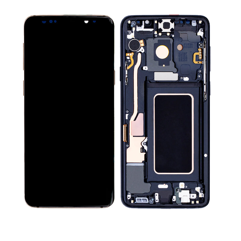 Samsung Galaxy S9 Plus LCD Screen Assembly Replacement With Frame (Aftermarket Incell) (Midnight Black)