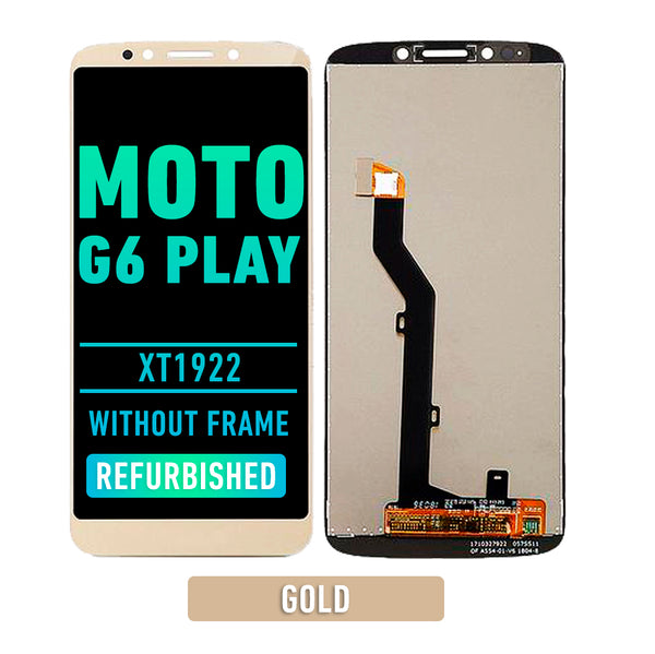 Motorola Moto G6 Play (XT1922) LCD Screen Assembly Replacement Without Frame (INT Version ) (Gold)