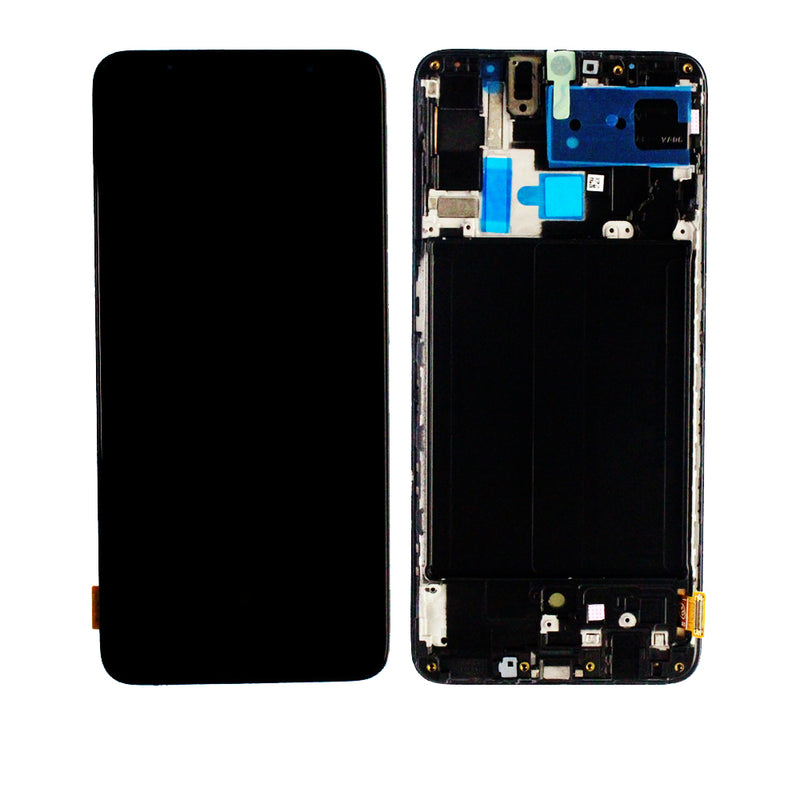 Samsung Galaxy A70 (A705 / 2019) LCD Screen Assembly Replacement With Frame (Refurbished) (All Colors)