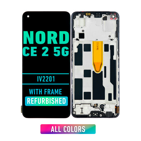 OnePlus Nord CE 2 5G LCD Screen Assembly Replacement With Frame (Refurbished) (All Colors)