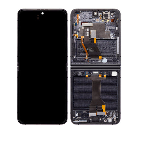 Samsung Galaxy Z Flip 5 5G OLED Screen Assembly Replacement With Frame (Service Pack) (Graphite)