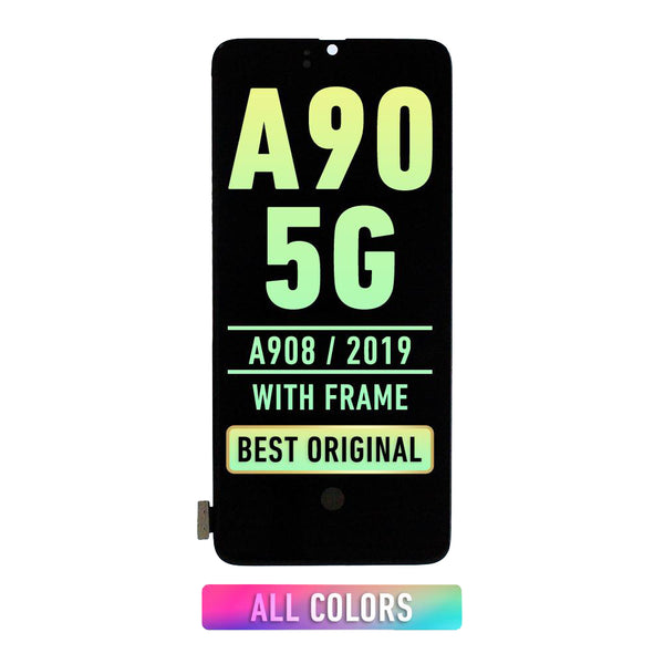 Samsung Galaxy A90 5G (A908 / 2019) OLED Screen Assembly Replacement With Frame (Premium) (All Colors)